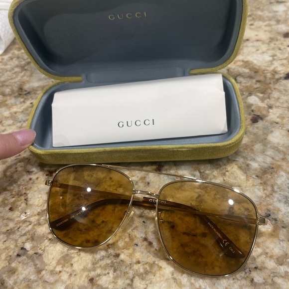 Gucci 61mm aviator sunglasses main image 4